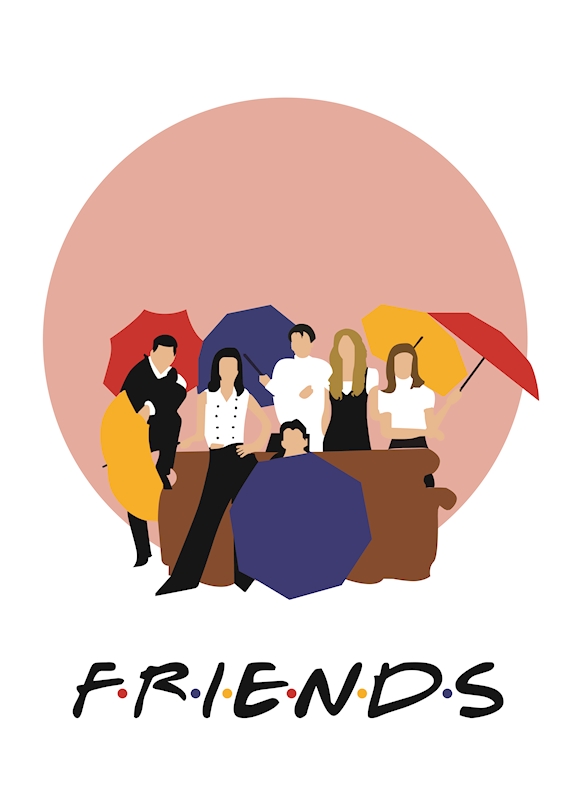 Poster sur toile série télévisée Friends - Décoration murale pour