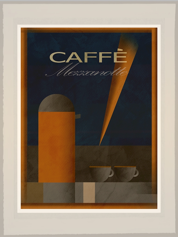 Caffe Mezzanotte - Art Deco Posters & Prints By Joost Hogervorst - Printler