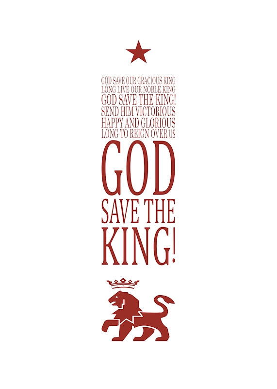 FREE! - God Save The King Lyrics Poster (teacher made)