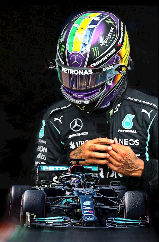 Lewis Hamilton - F1 affiches et impressions par DeVerviers - Printler