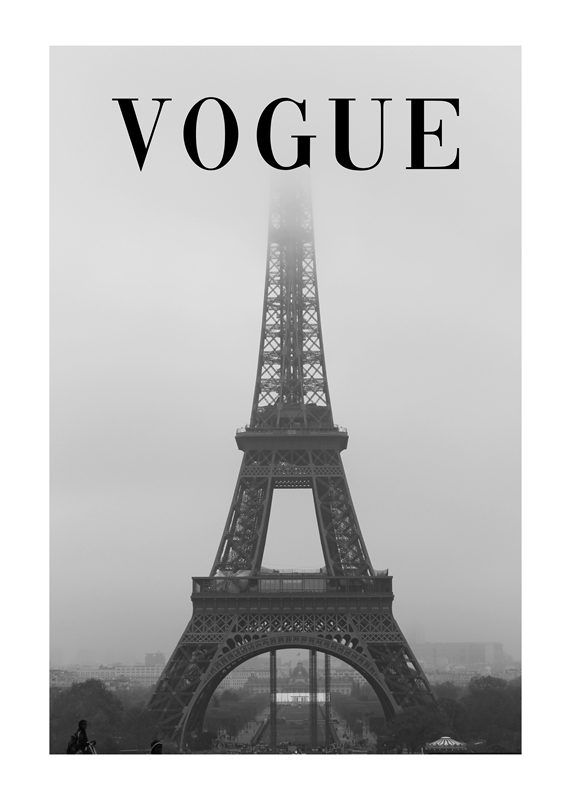 Affiche D'Art Nordique Imprimée, Vintage, Vogue, Magazine