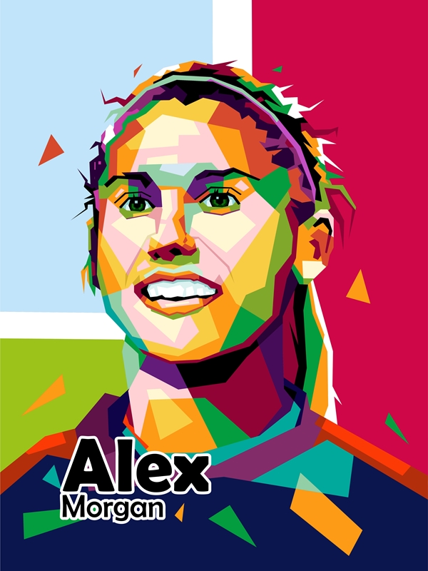 Alex Morgan Poster Canvas Print Framed Art Soccer Poster 