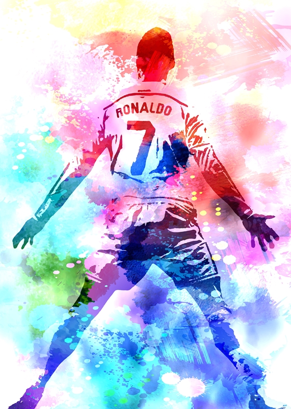 Watercolor #92 Cristiano Ronaldo - Mesmerizer