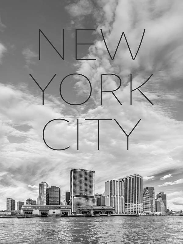 Buy Fine Art Photo Print Black and White New York City Skyline