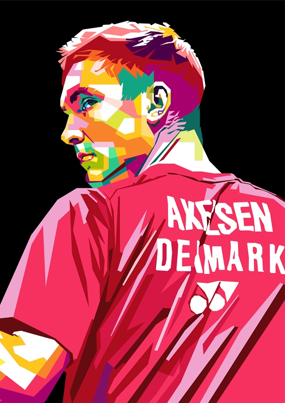 Viktor Axelsen Pop Art Posters Prints By Amex Design Printler