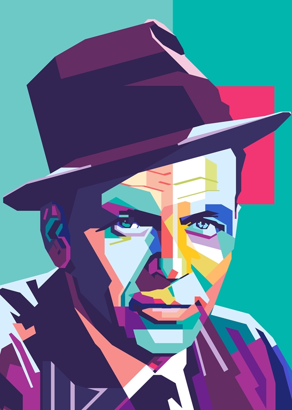 Wall Art Print, Frank Portrait Pop Art