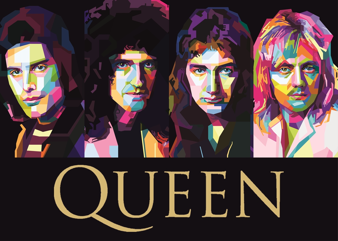 Queen Band Pop Art affiches et impressions par Adam Khabibi - Printler
