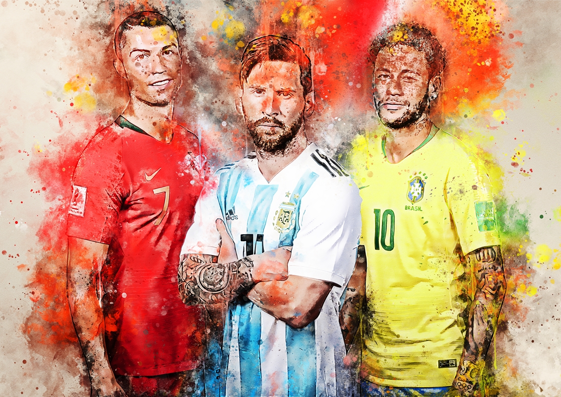 Ronaldo x Messi X Neymar posters & prints by Tian Arina