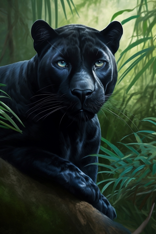 Black Panther in the Jungle V1 posters & prints by FloArtz - Printler