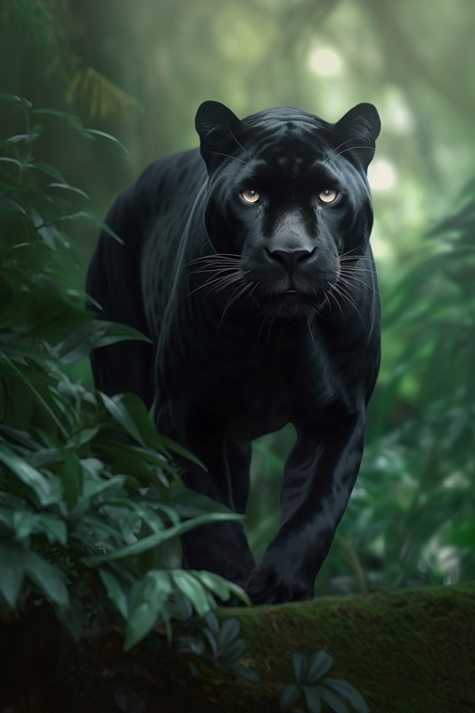 Black Panther in the Jungle V2 posters & prints by FloArtz - Printler