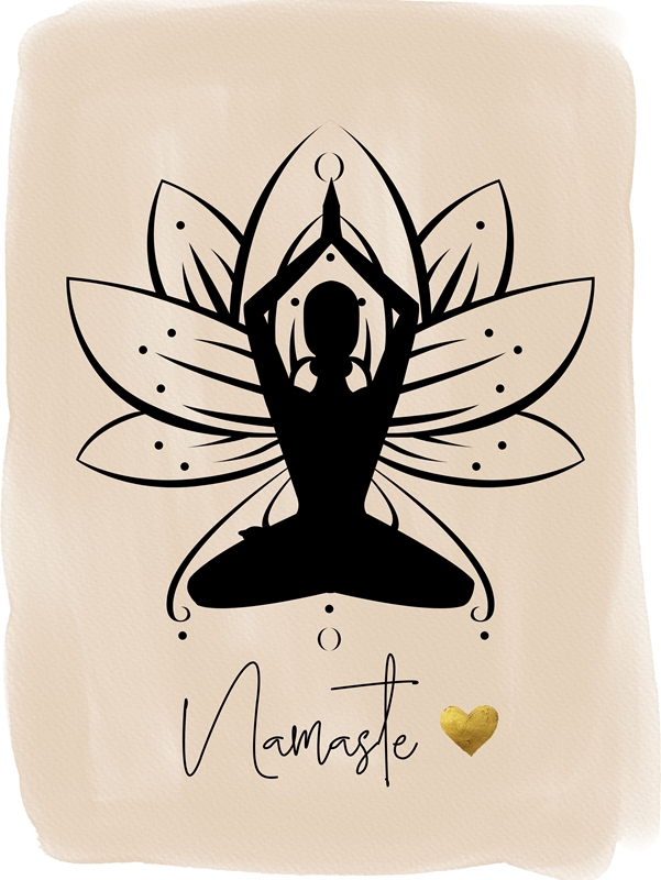 Namaste & Lotus Flower posters & Art Prints de ArtDesign by KBK