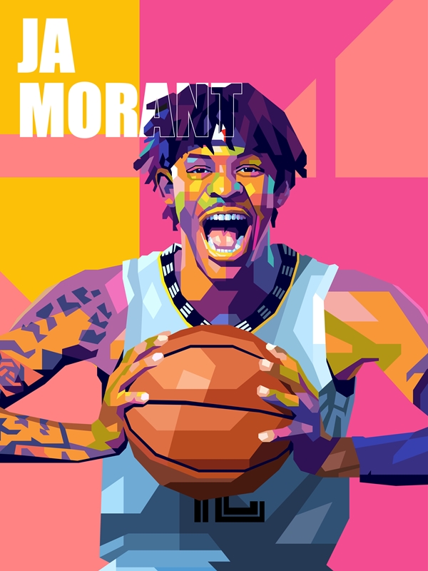 Ja Morant Basketball posters & prints by LUXMAN HIDAYAT - Printler