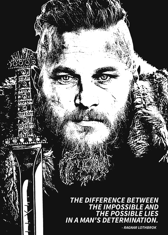 vikings ragnar lothbrok Poster by Bestselling Displate  Displate