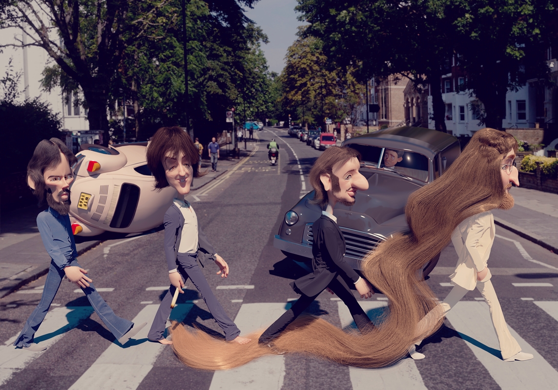 The - Abbey Road plakat af Carsten Mell - Printler