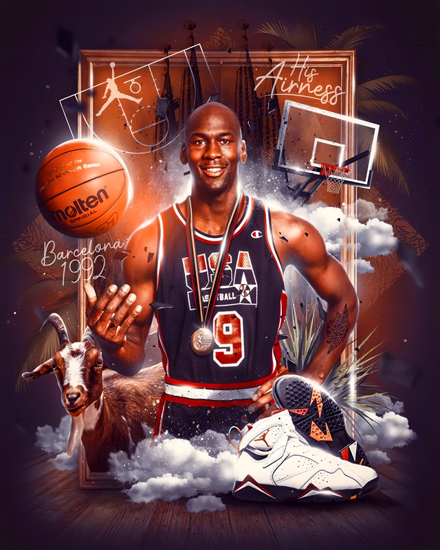 Michael Jordanië posters & art prints door Topan Dwi Prasetya