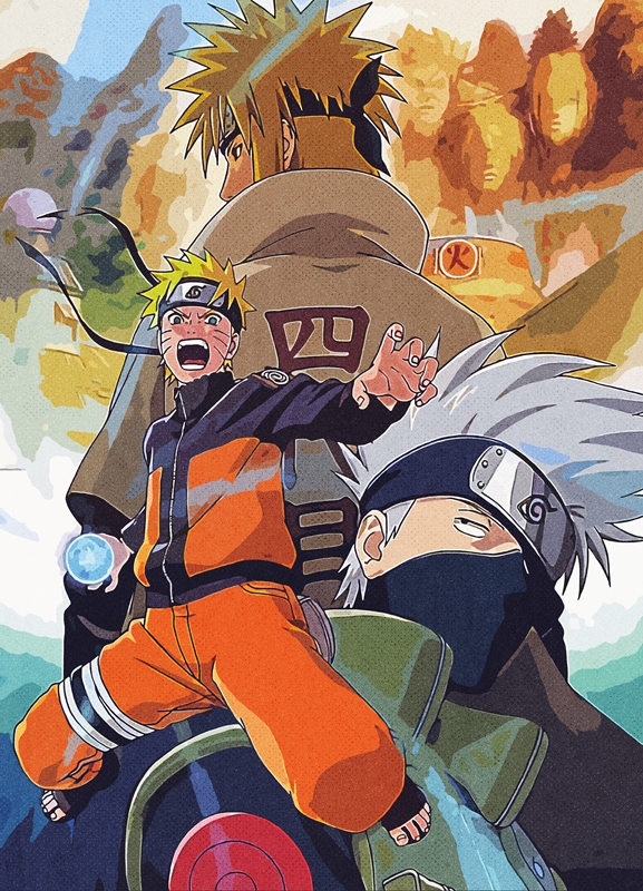 Naruto poster: superior matte paper poster