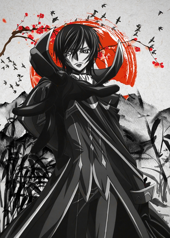 Code Geass Lelouch Lamperouge Anime Illustrated Poster 5