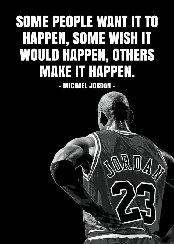Michael Jordan Quotes posters  prints by ARTEXT Printler