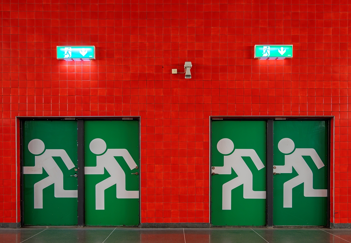 The emergency exits posters & prints by Leopold Brix Printler