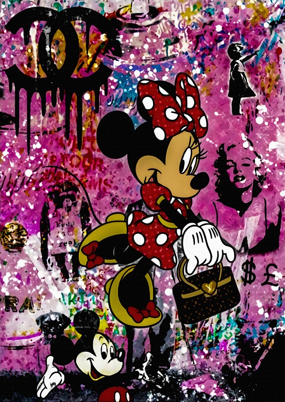 Pop Art Minnie Mouse Fashion posters & prints by Theodore Brewer