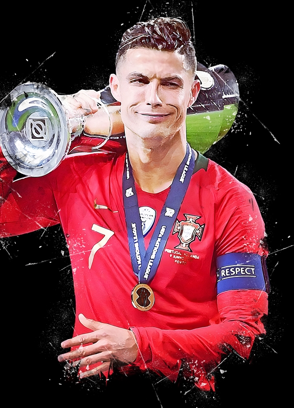 Cristiano Ronaldo Portugal posters & prints by ArtMeme - Printler