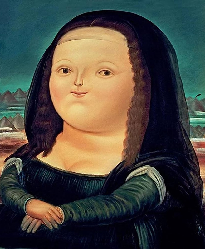 fat monalisa painting