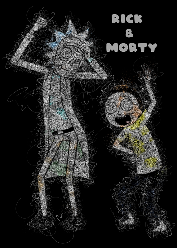 Rick i Morty plakaty & art prints autorstwa Last Art