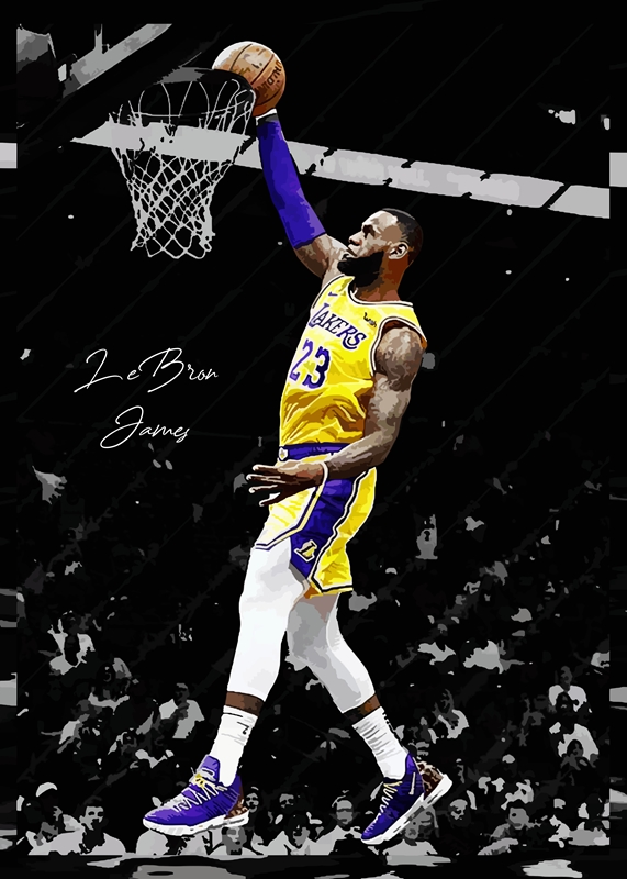 Lebron james sale powder poster