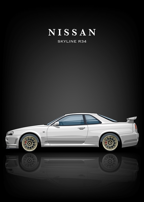 Nissan Skyline R34 GTR V black car, night 640x1136 iPhone 5/5S/5C/SE  wallpaper, background, picture, image