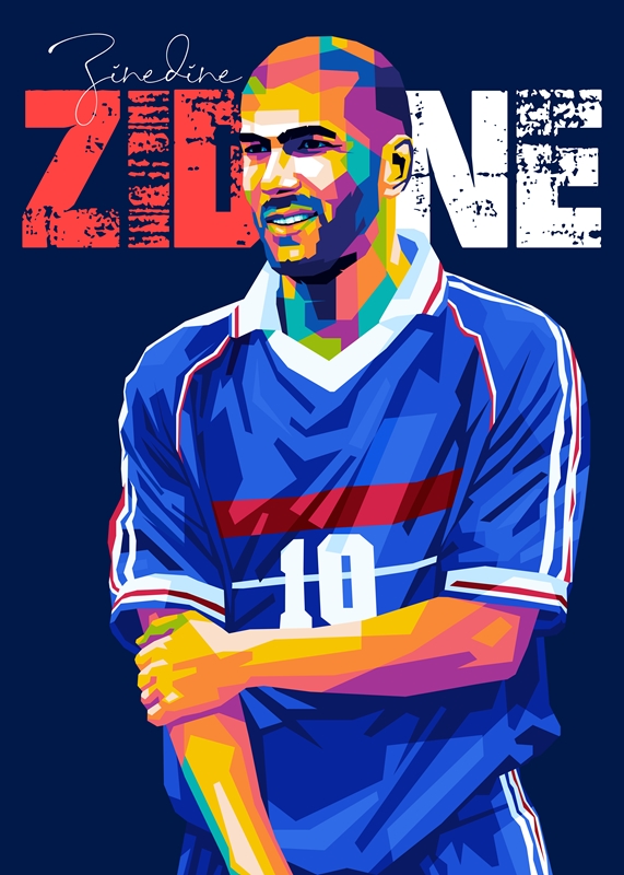 Zidane Maradona Pele Poster Zidane Maradona Pele Painting 