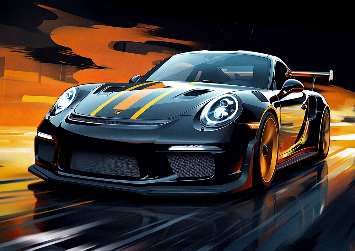 Porsche 911 GT3 RS Apocal Race affiches et impressions par Remigius  Wloczkowski - Printler