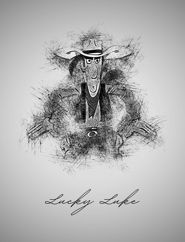 Lucky Luke posters & prints by Sketch Art - Printler