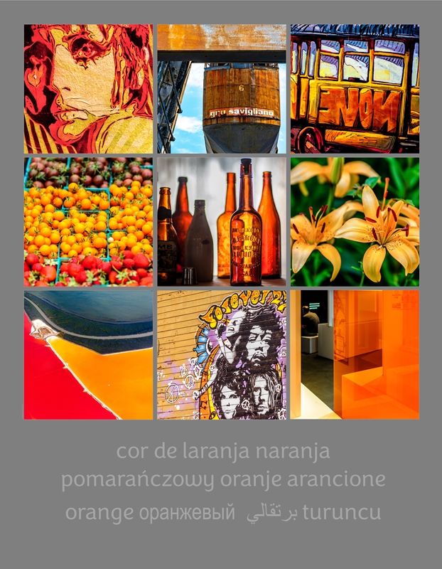 Fotografien in Farbe - Orange Poster von Bernd Wickermeier | Printler