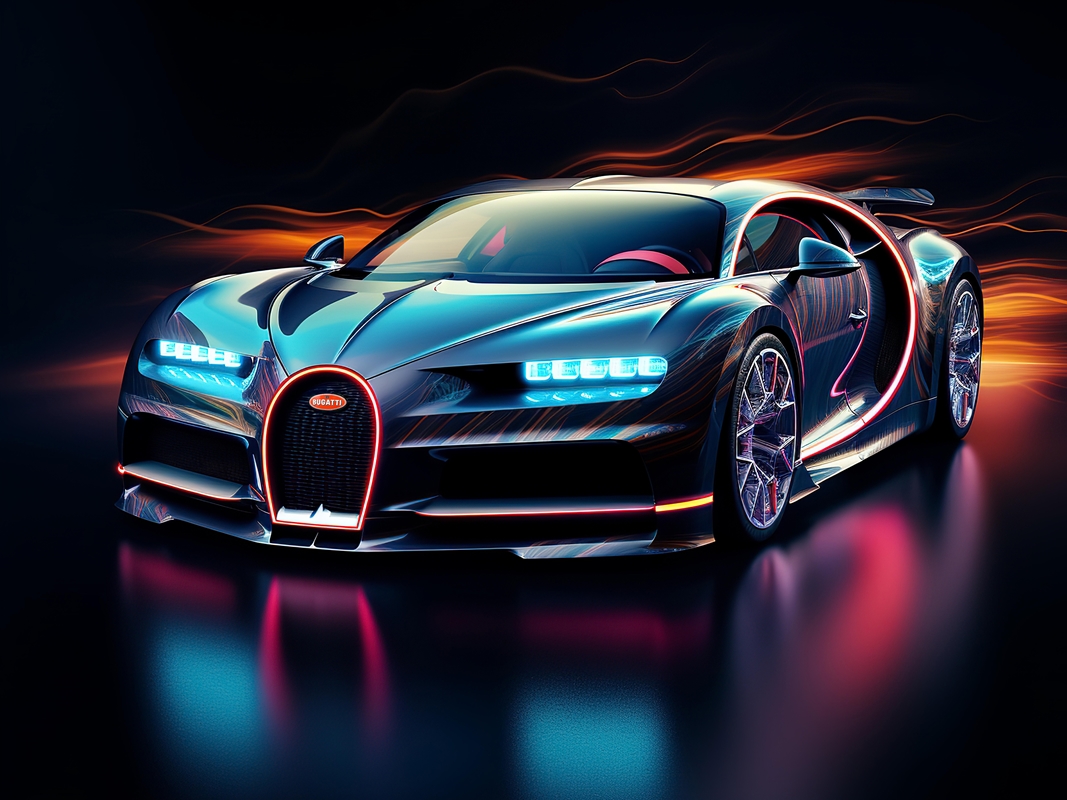 Bugatti Chiron Poster von MotivationMania