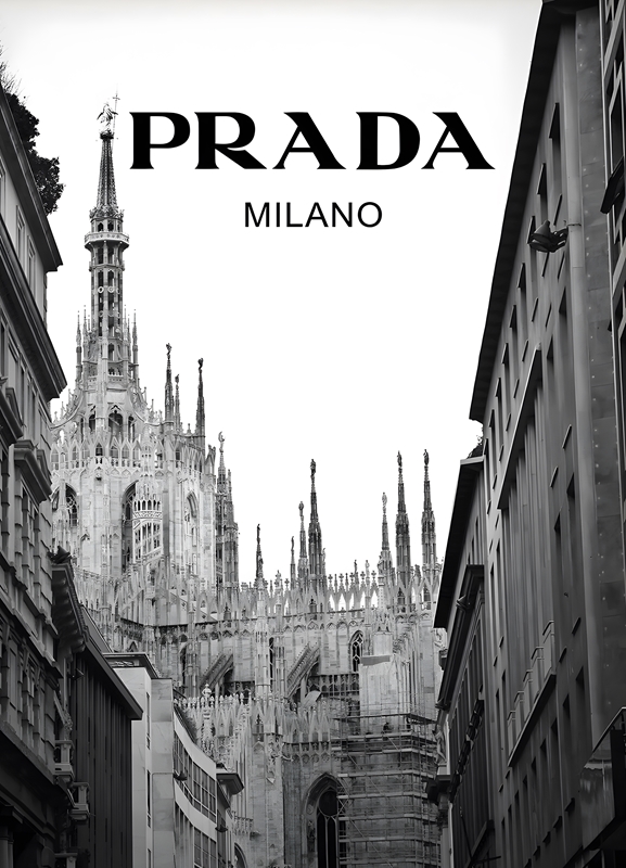 Fashion Brand Prada Milano posters & Art Prints de StudioBakkery