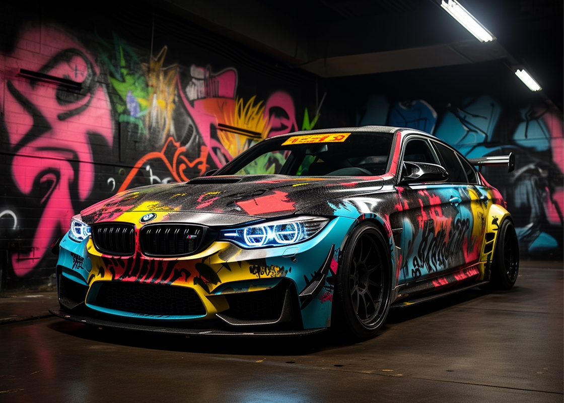 Bmw M3 Graffiti Style Posters And Prints By Moritz Uebe Printler