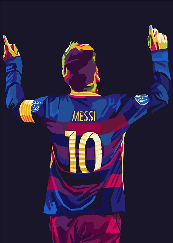 lionel messi wpap pop art julisteet ja tulosteet tekijältä Kuli art ...