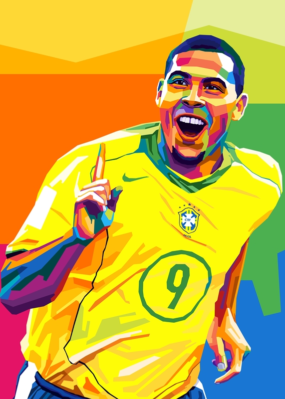 Ronaldo Nazário Wpap Art Posters And Prints By Siksisart Printler