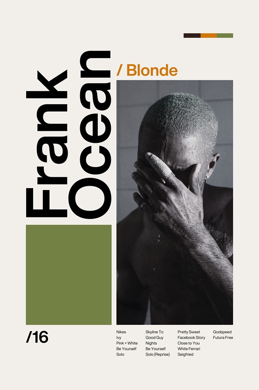FRANK OCEAN BLONDE posters & prints by Candy Lady - Printler