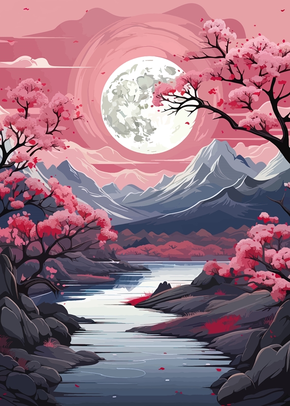 Japanese View posters & prints by Japan Scenery Art - Printler