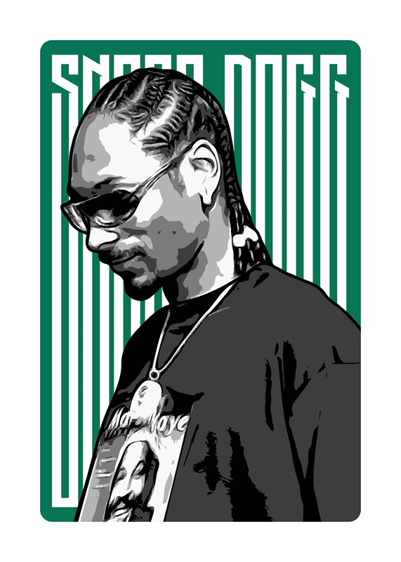 Snoop Dogg Portrait affiches et impressions par Ilham Dwi Saputra