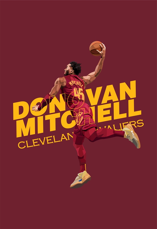 芸術写真 Michael Donovan poster 芸術写真 Michael Donovan poster Donovan Mitchel #45 | Utah Jazz
