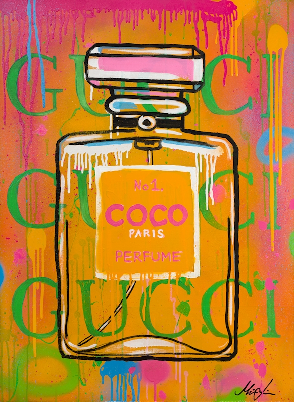Poster Coco Chanel Fashion VitSvart 50X70  Poster  print