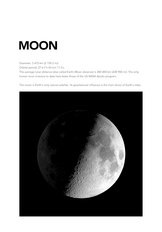 MOON posters & prints by MUTHYGER - Printler
